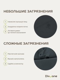 Бескаркасный диван-кровать Клиффорд Макси 2000*1900 мм велюр