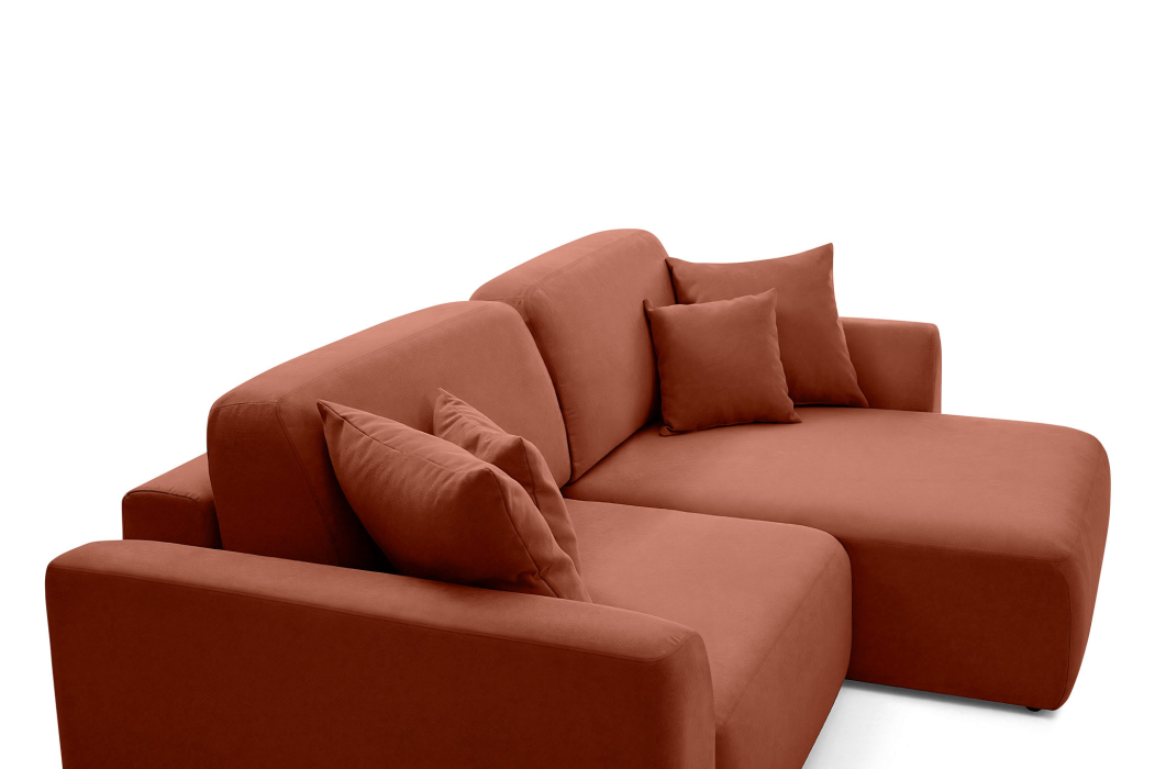 Диваны угловые в гостиную, Диван угловой Спейс, Велюр