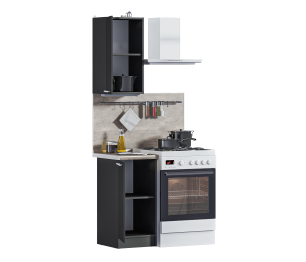 Кухонный гарнитур Ангелина-180/1 Диамант серый