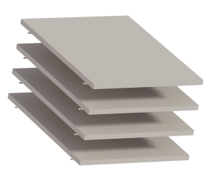 Комплект полок 375*500 Сити СБ-2937 (4шт)