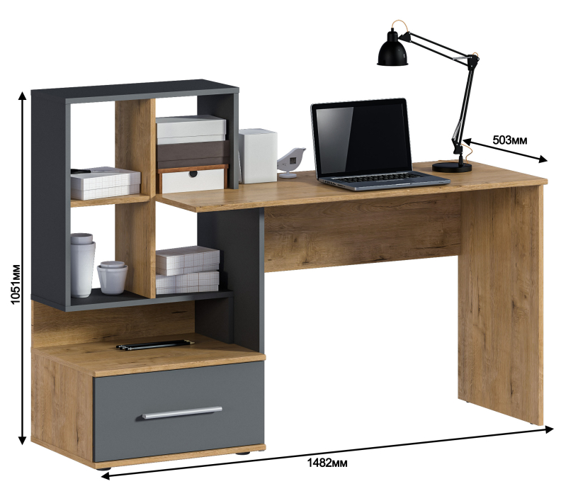 Прямые компьютерные столы, Стол Мамбо СБ-3339