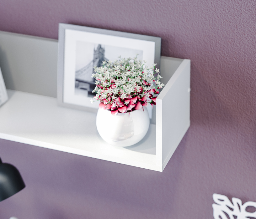 Mika / Мика, Полка Mika / Мика СБ-3285 Белый,Серый