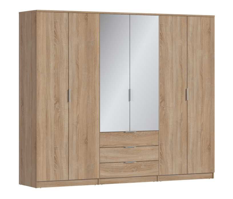 Для одежды, Николь СБ-2593/1 Шкаф 6-ти дверный