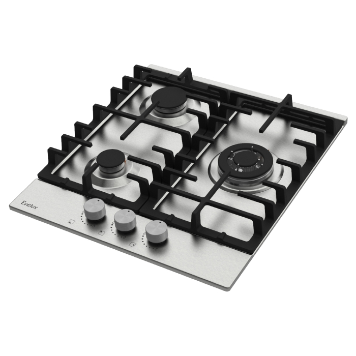 Встраиваемые варочные панели, Варочная панель газовая EVELUX HEG 450 X