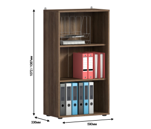 Дельта СБ-2539 Стеллаж Орех Мармара