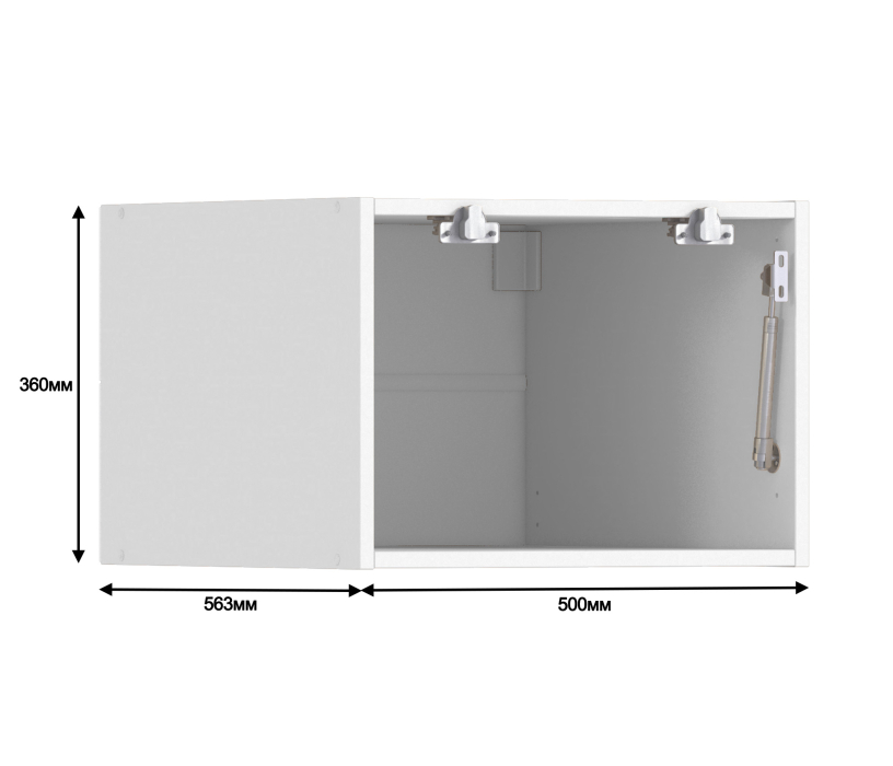 Корпус, Регина корпус для шкафа навесного 1 дв 50х36 см