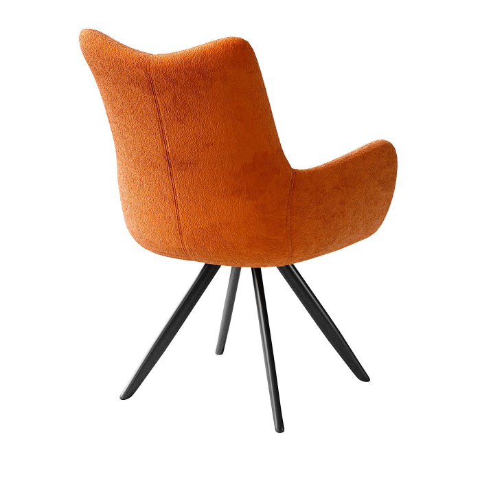 Стулья, Стул 351 поворотный BL07 терракотовый, ножки черные